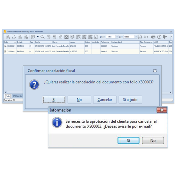 Aspel CAJA novedades en Nuevo esquema de Cancelación
